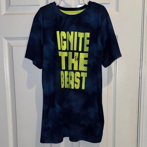 Boys Athletic Ignite the Beast Shirt Size L 14/16
Blue/Yellow
